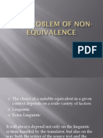 The Problem of Non-Equivalence