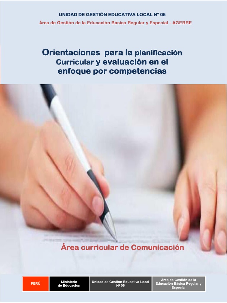 Orientaciones de Planificación Curricular 2017 PDF | PDF | Plan de ...