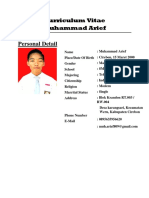 Curriculum Vitae M.A