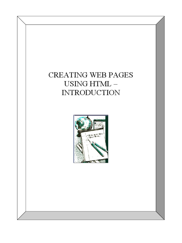 Creating Web Pages Using HTML | PDF