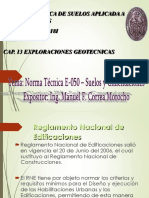 Cap. 13 Ex'ploraciones Geotecnicas - Norma Tecnica e 050 PDF