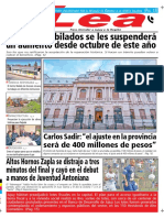 Periódico Lea Lunes 10 de Septiembre Del 2018