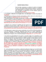 EXAMEN PARCIAL PENAL I General RESPUESTA PDF