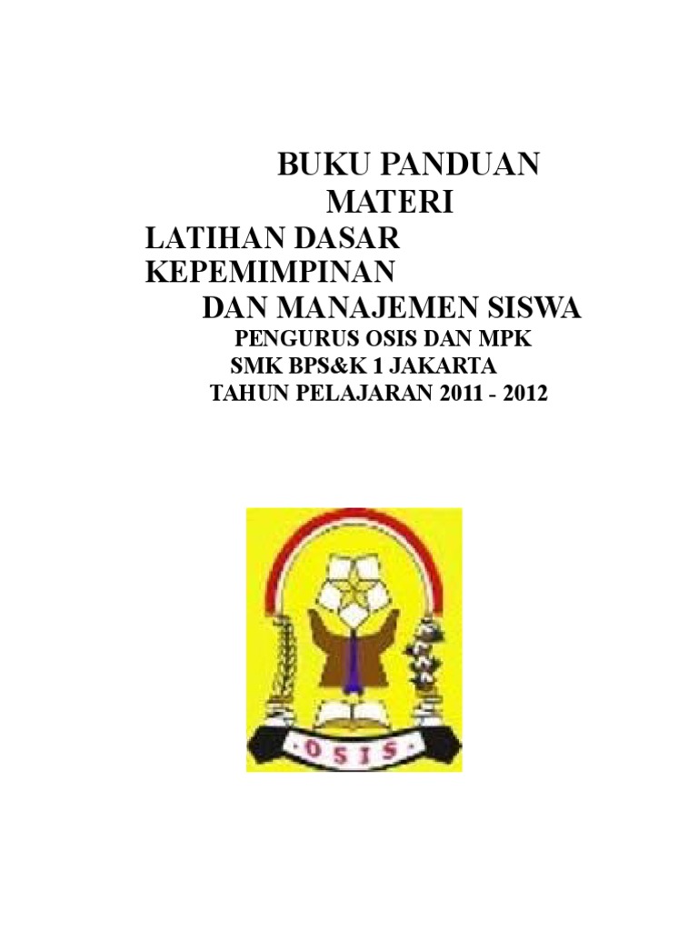 Buku Panduan Materi Latihan Dasar Kepemimpinan Berbagai Buku