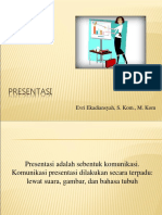 Presentasi: Evri Ekadiansyah, S. Kom., M. Kom