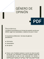 El Género de Opinión