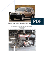 Fuses and Relay Honda CRV 2002-2006