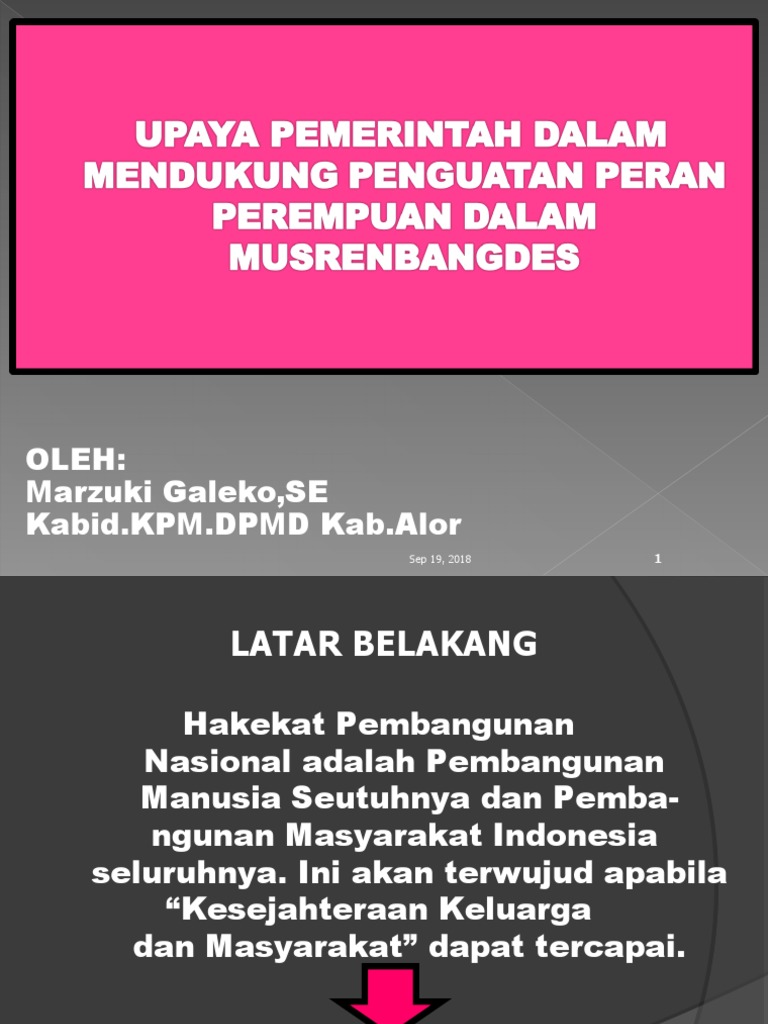 Manfaat Pemberdayaan Perempuan