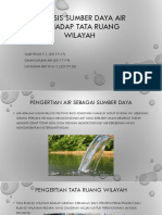 9452 - 107578 - Analisis Sumber Daya Air Terhadap Tata Ruang Wilayah