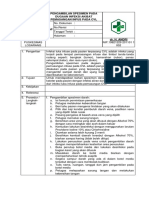 Pengambilan Spesimen Pada Dugaan Infeksi Akibat Pemasangan Infus Pada CVL