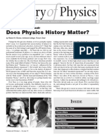 Does Physics History Matter?