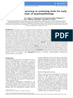 Thresholds and Accuracy in Screening Tools