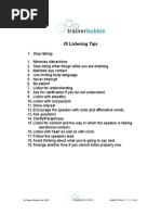 20 Listening Tips