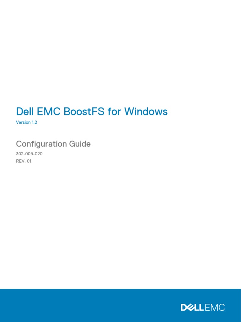 Docu89683 Data Domain BoostFS For Windows 1.2 Configuration Guide | PDF ...