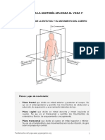 Anatomía y planos de movimiento en yoga