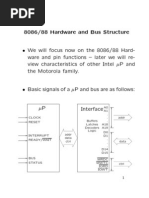 8086/88 Hardware and Bus Structure