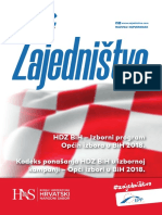 HDZ BiH - Izbori 2018 - Izborni Program I Kodeks Za 2018.