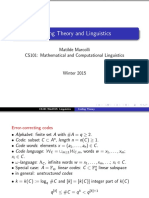 Coding Theory and Linguistics