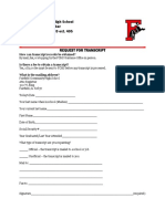 FCHS Transcript Request Form