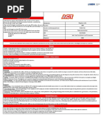 ACT Fibernet CheatSheet PDF