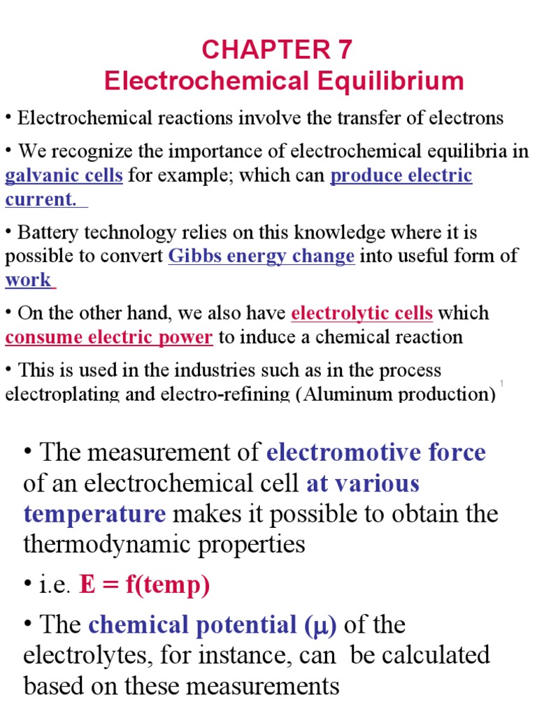 Electrochemical Equilibrium Galvanic Cells Produce Electric Current