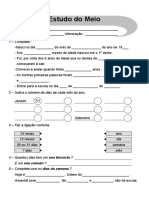 Estudo do Meio - Cuidados e Instituições