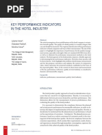 Key Performance Indicators in The Hotel Industry: Ljiljana Kosar, Slobodan Rašeta, Nikolina Kosar