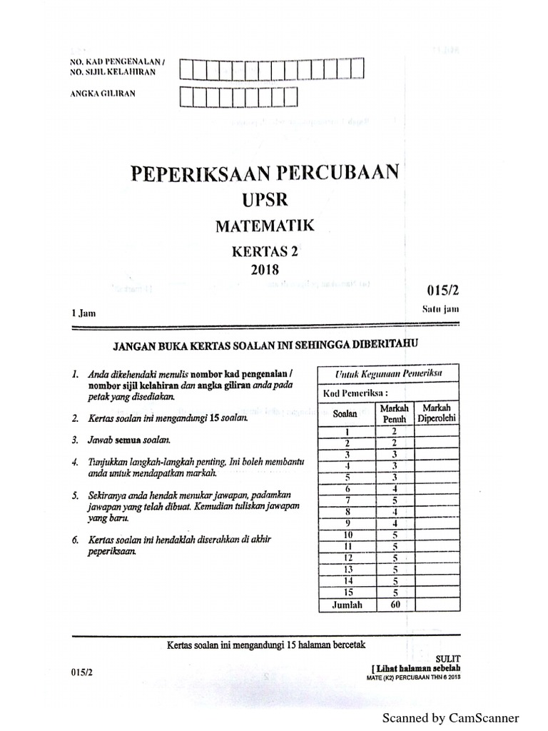Soalan-Percubaan-UPSR-2018-Matematik-Negeri-Kelantan ...
