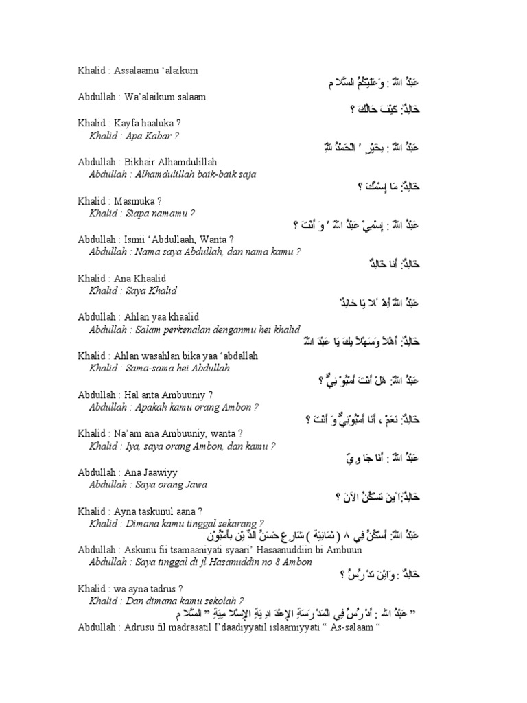 Dialog Roleplay Arab Tac 401 2019 Docx Situasi Di Dalam Bas Hanis Assalamualaikum Maafkan Saya Boleh Saya Tahu Dimanakah Perpustakaan Dini Course Hero