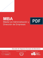 MBA - Master en Administracion y Direccion de Empresas PDF