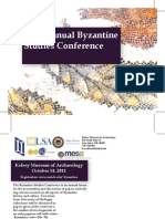 2011 Annual Byzantine Studies Conference