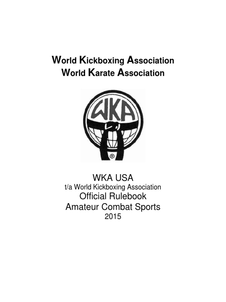 WKA USA Rules and Regulations PDF PDF Muay Thai Identity Document