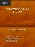 Argumentative Essay