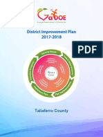 Taliaferro District Improvement Plan FY19 Amendment