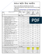 GPSC Updated Recruitment Calendar For 2018-19 (27!07!2018)