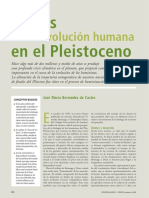 Claves de La Evolución Humana en El Pleistoceno (Enero 2008)