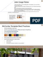 Mccombs Template Usage Notes
