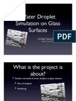 Water Droplet Simulation On Glass Surfaces Term Project Proposal Presentation