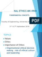 Professional Ethics MN 4900: Fundermental Concepts