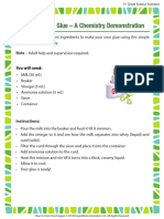 Make Your Own Glue A Cheimistry Demonstration PDF