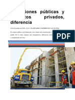 Licitaciones Públicas y Contratos Privados Diferencias