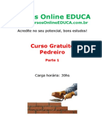 Curso Pedreiro - Parte 1 PDF