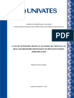 Fabíola de SouzaCardoso - O Uso de Atividades Práticas No Ensino de Ciências - Na Busca de Melhores Resultados No Processo Ensino-Aprendizagem PDF