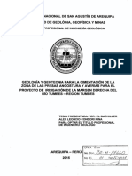 Tesis Geología para La Cimentación de Las Zonas de Presas Angosturas