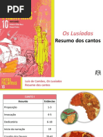 Os Lusíadas - resumo dos cantos