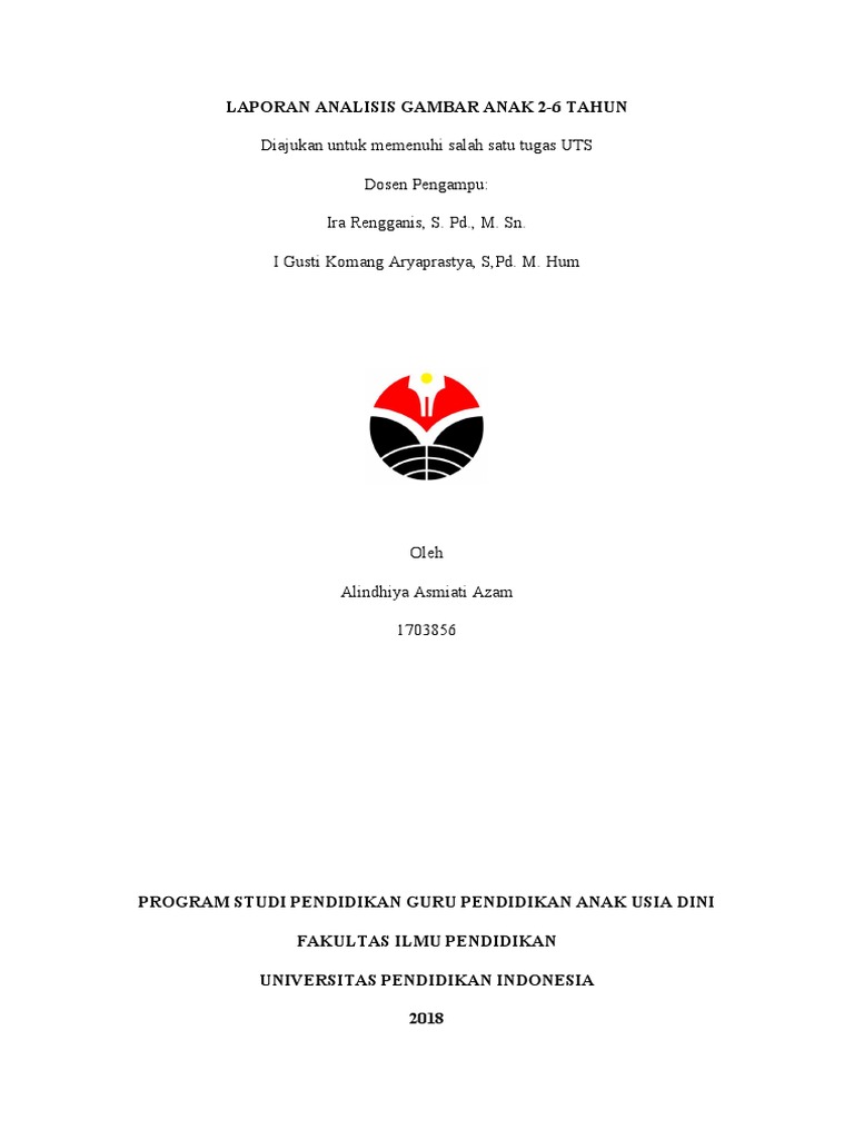 Analisis Gambar  Anak  Usia  2  6 Tahun 