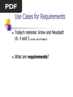 Use case Reqs
