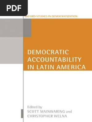 Democratic Accountability In Latin America Accountability Democracy