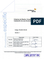 Criterios de Diseño Construccion de Acometida PDF