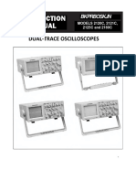 Instruction Manual: Dual-Trace Oscilloscopes